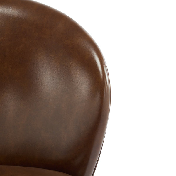 English Elm Christopher Knight Home® - Kira Upholstered Bar Stool Set of 2 — Stylish Low-Back Counter Seating with Cushioned Fabric and Metal Frame for Comfort and Stability Dark Brown,Gold N775P263305D