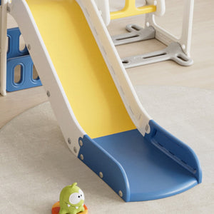 English Elm Toddler Playset 11 in 1 Hdpe Indoor Outdoor Swing Slide Basketball Climbing Set W509P227265