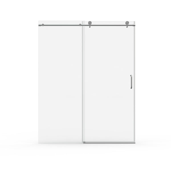 English Elm 25d06 Shower Door Hardware Kit with Handle Rollers Brackets and Anti-jump Knobs Brushed Nickel W1573P416176