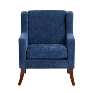 Crestview Collection Modern Indigo Accent Chair - Stylish Comfort For Your Living Room With Sturdy Legs And Plush Cushion Blue Polyester Evfzr4351indg
