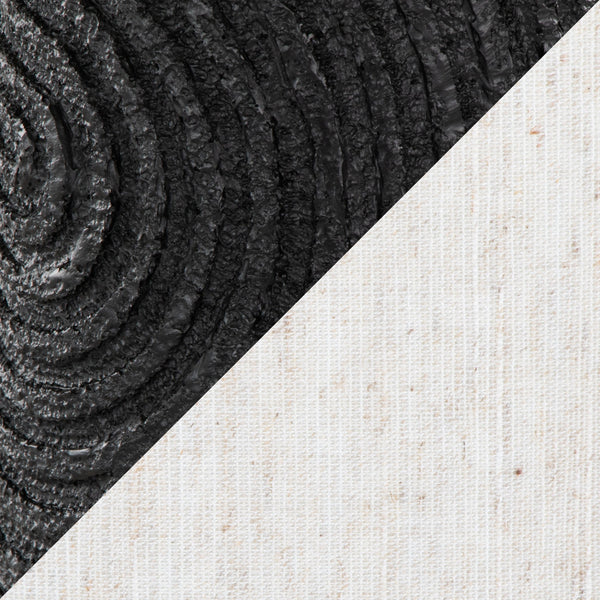 English Elm Kona 31" Contemporary Polyresin Table Lamp Set of 2 — Matte Black Base, Brass Accents & Linen Shade, Warm Ambient Light B202P224005