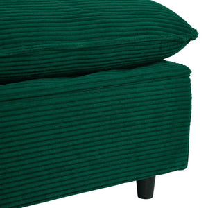 English Elm 2163gn-tea,teapoy Pu Upholstered Sofa with Solid Wood Legs for Modern Living Rooms W308P247508