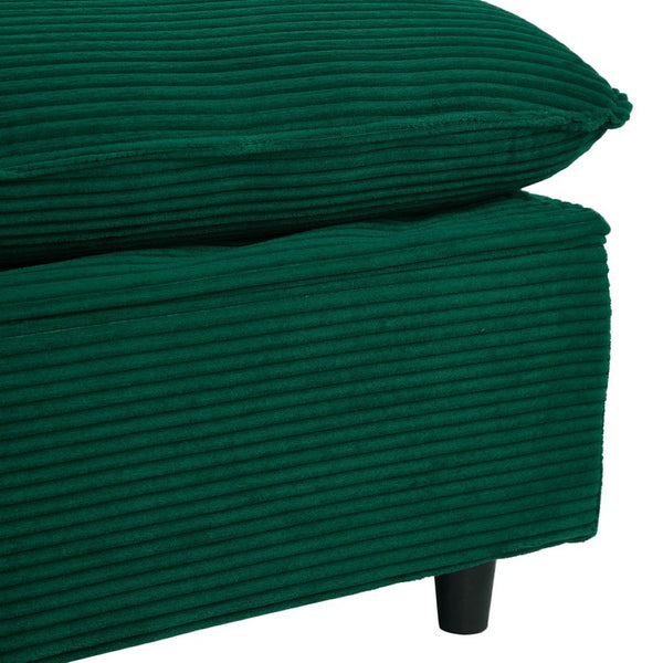 English Elm 2163gn-tea,teapoy Pu Upholstered Sofa with Solid Wood Legs for Modern Living Rooms W308P247508