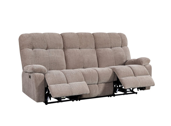 English Elm Liyasi Dual OKIN Motor Power Recliner Sofa 2-Seater with Infinite Position Lock, 300lb Capacity, Modular W820S00061