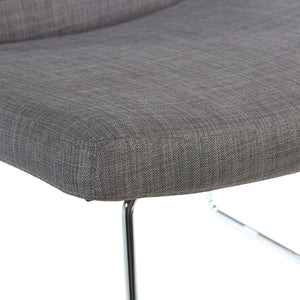 OSP Home Furnishings Thompson Contemporary Accent Chair with Chrome Sled Base for Office or Lounge Spaces THP-M78