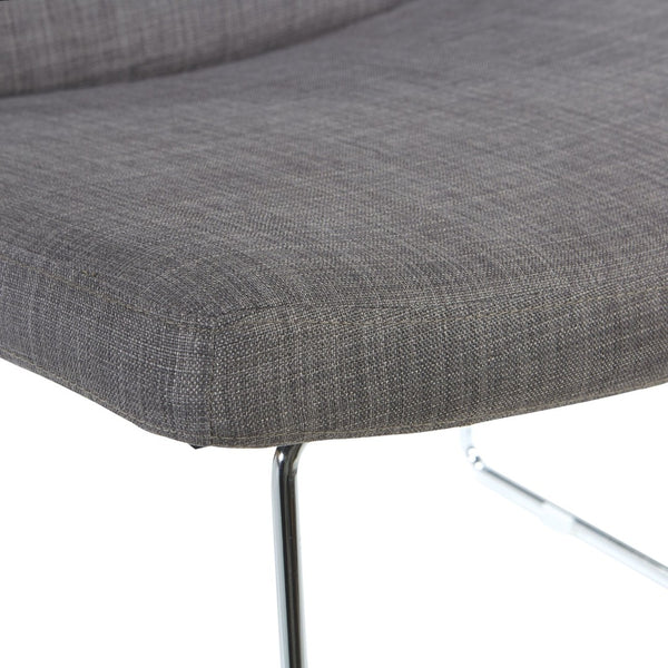 OSP Home Furnishings Thompson Contemporary Accent Chair with Chrome Sled Base for Office or Lounge Spaces THP-M78