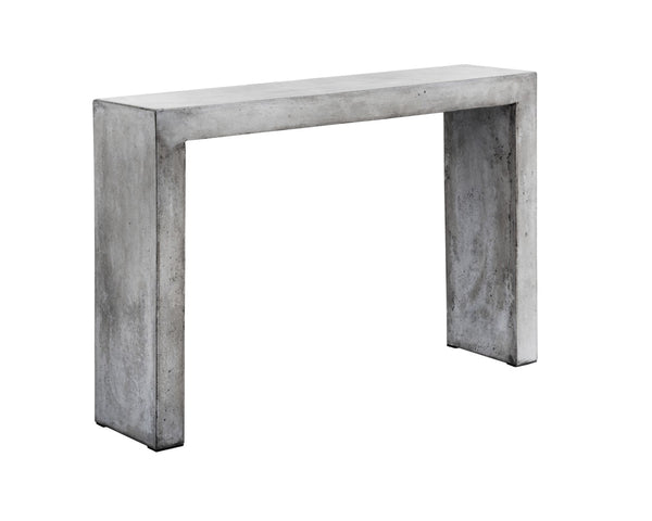 Sunpan AXLE Console Table - Modern Grey Industrial Design for Entryways, Slim Profile, Easy Assembly 100452