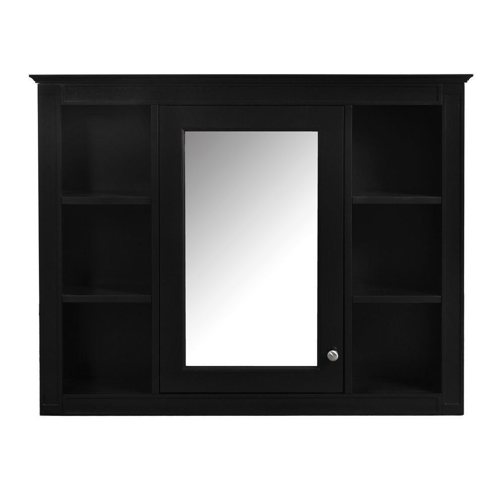 English Elm 36'' Modern Bathroom Vanity With Medicine Cabinet, Soft-Close Doors & Drawers For Stylish Storage SW000134AAB-1