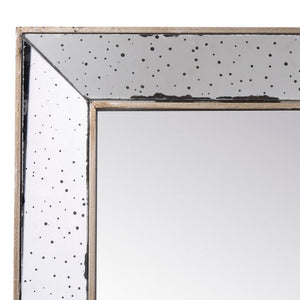 English Elm Filo Square Mirrored Wall Accent with Raised Tray Frame and Speckled Artisan Finish B056P416821
