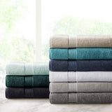 Madison Park Signature Transitional 100% Cotton Bath Sheet Antimicrobial 2 Piece Set MPS73-528 Seafoam