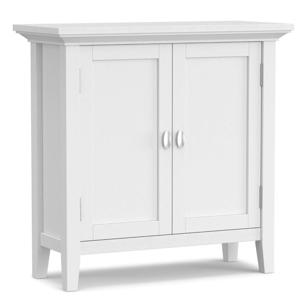 English Elm Redmond Low Storage Cabinet - Stylish White Wood Console With Adjustable Shelves For Any Room B136P159529-GIGA