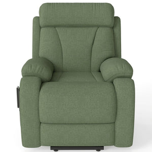 English Elm Power Lift Recliner For Seniors - Elegant Electric Chair With Remote Control & Side Pocket, Dark Green Velvet W1028S00056-GIGA