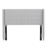 Christopher Knight Home® - Noble House - Kendrah Light Grey Fabric Full/ Queen Headboard