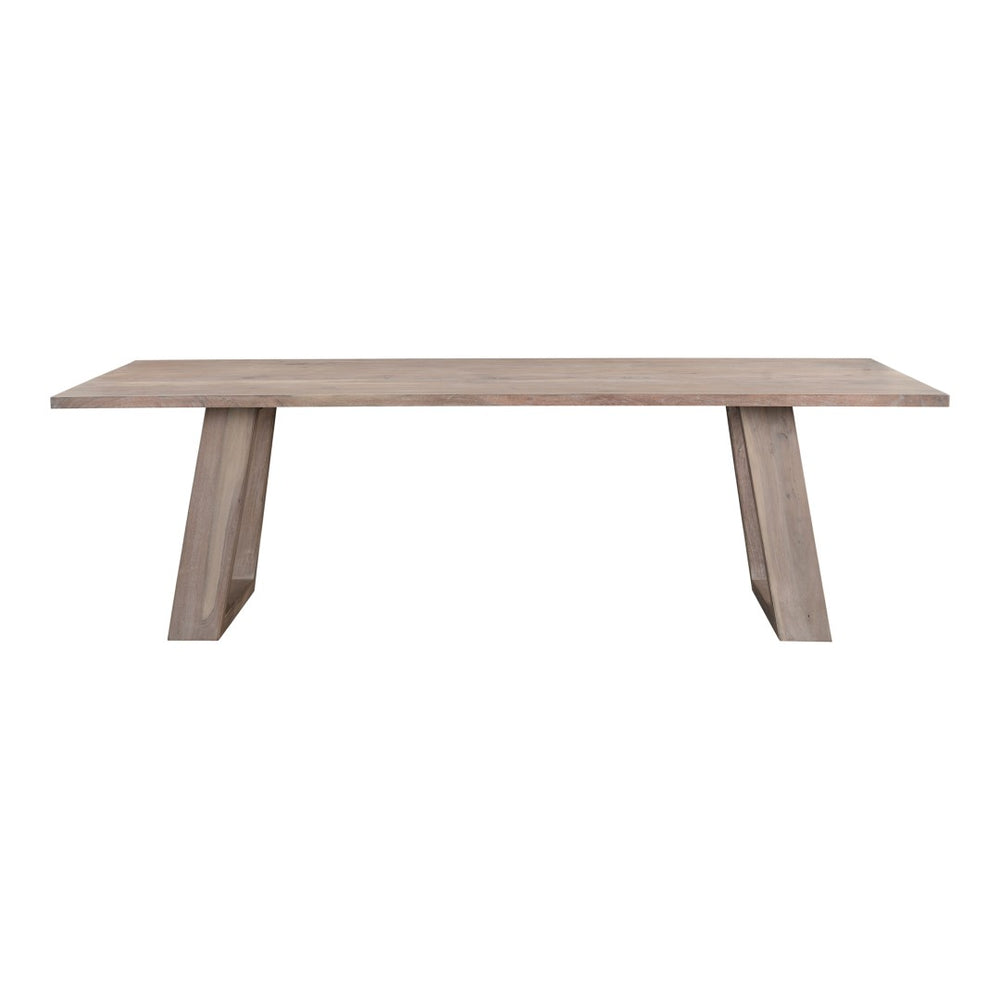English Elm Tanya Solid Acacia Wood Rectangular Dining Table Seats Eight in Grey Finish B2769S00010