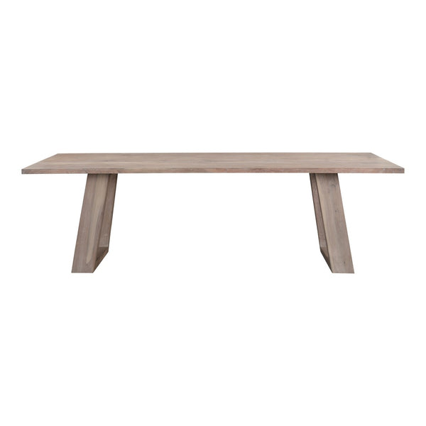 English Elm Tanya Solid Acacia Wood Rectangular Dining Table Seats Eight in Grey Finish B2769S00010