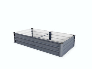 English Elm 6x3x1ft Galvanized Steel Raised Garden Bed Rust Proof Outdoor Planter for Vegetables W3213P464139