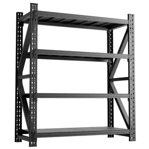 English Elm Heavy Gauge Steel Garage Shelving Unit 4000lb Industrial Storage Rack Four Shelves W2735P457278