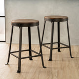 Christopher Knight Home® Set of 2 Counter Stools - Rustic Contemporary Design