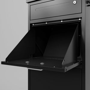 English Elm Package Delivery Box With Lock – Heavy-Duty Steel, Weather-Resistant, Secure Storage For Home & Office W396P278342-GIGA