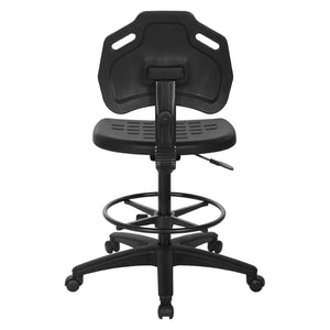 OSP Home Furnishings Drafting Chair with Urethane Seat Pneumatic Height Adjustment and Adjustable Footrest KH81310TX