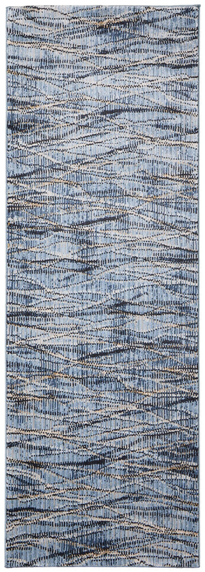 Feizy Rugs Sonora Abstract Watercolor Rug - Modern, Durable, Stain-resistant Design For Stylish Homes And Kids Blue,Ivory,Tan Polypropylene,Polyester,Viscose Snr39nxfblunvyi02