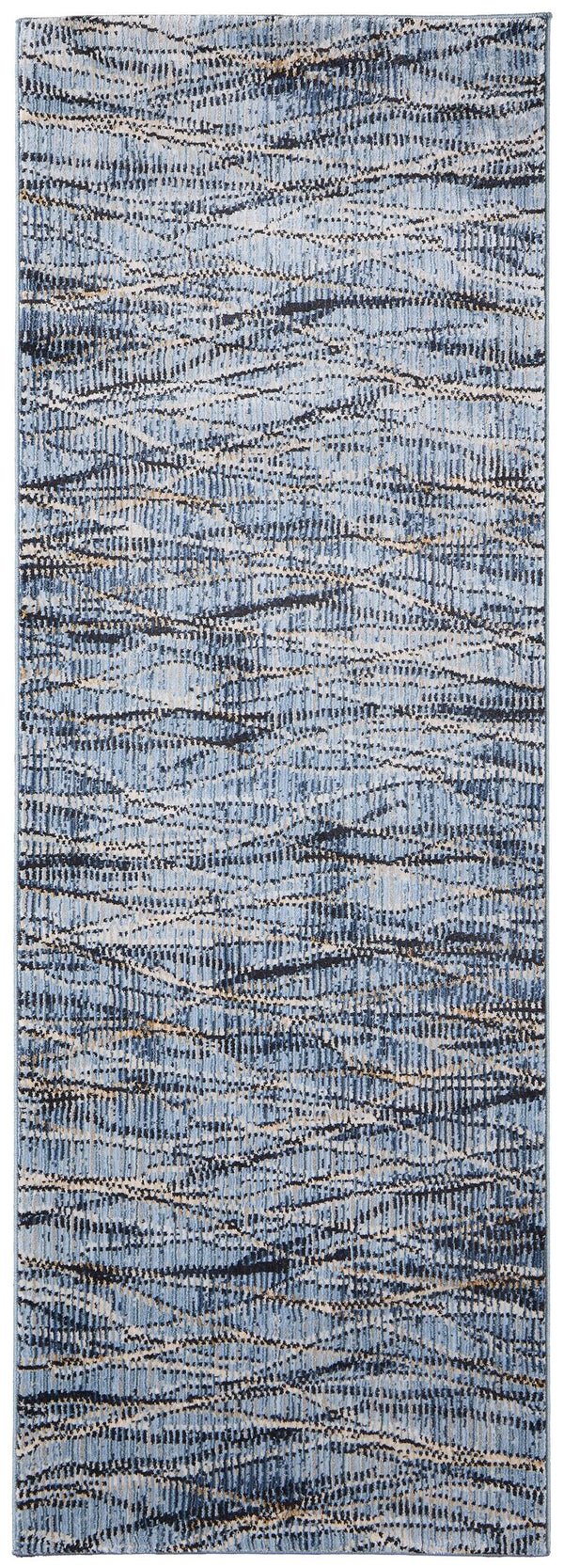 Feizy Rugs Sonora Abstract Watercolor Rug - Modern, Durable, Stain-resistant Design For Stylish Homes And Kids Blue,Ivory,Tan Polypropylene,Polyester,Viscose Snr39nxfblunvyi02