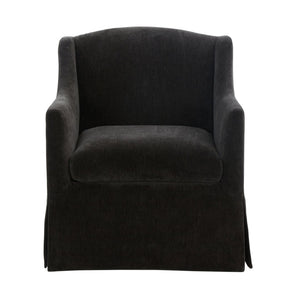 English Elm Luisa Swivel Accent Chair Skirted Tailored Silhouette for Formal Living Rooms Mink B050P451388