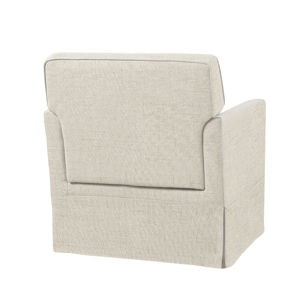 JLA Home 510 Design - Accent Slipcover-Inspired Armchair with Piped Detailing, Skirted Base & Removable Cushion for Comfort 5DS100-0033