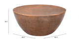 Sahara Coffee Table Bronze 109752 Zuo Modern