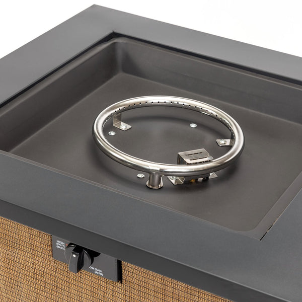 English Elm 28" Propane Gas Fire Pit Table - 50,000 Btu Steel Outdoor Heater For Patios & Courtyards, Brown W853P293849