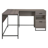 OSP Home Furnishings Hagney Lane L-Shape Desk Farm Oak