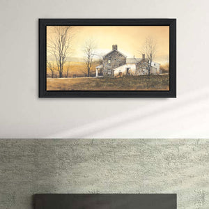 English Elm "rising Early" John Rossini Framed Canvas Print Solid Wood Minimalist Wall Art B06788625