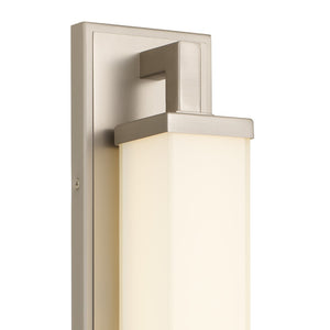 English Elm 28-inches Warm Brass Dimmable Led Vanity Bar Light for Modern Bathroom Walls Brushed Nickel B370P394095
