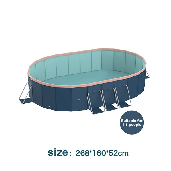 English Elm 3.0m Pvc Foldable Frame Pool Spacious Backyard Cooling for Family Summer Fun W2710P337295