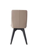 English Elm Khaki and Black Padded Side Chair (Set Of 2)