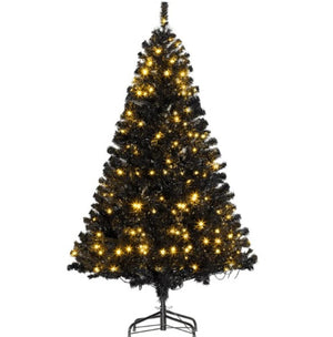 English Elm Artificial Pink Holiday Tree with 250 Warm Led Lights and 1000 Full Branch Tips T3971P418998