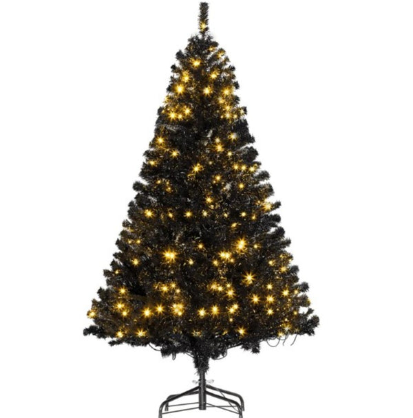 English Elm Artificial Pink Holiday Tree with 250 Warm Led Lights and 1000 Full Branch Tips T3971P418998