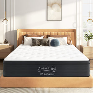 English Elm Twin Size Mattress - 8-Inch Hybrid With Cooling Memory Foam & Pocketed Innerspring For Ultimate Comfort W2889P310459-GIGA