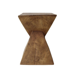English Elm Christopher Knight Home® - TESS Modern Side Table with Sculptural Hourglass Design, Hand-Finished Accent for Indoor/Patio Spaces Natural N770P341402N