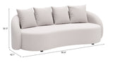 Sunny Isles Sofa Beige 704018 Zuo Modern