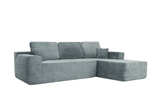 English Elm Cloud L-Shape Sectional Sofa - Plush Corduroy Couch With Deep Seats, No Assembly, Modern Living Room Comfort W3975S00012