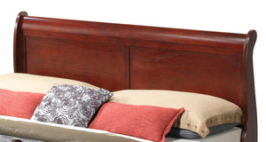 English Elm Charming Traditional Full Bed with Warm Finish, Durable Particleboard Frame and Timeless Design for Cozy Bedrooms Cherry 79 L x 6 W x 5 H B078S00270