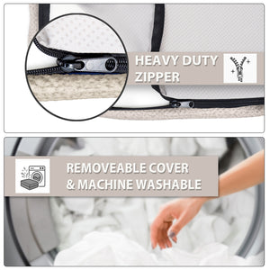 English Elm Memory Foam Infused Futon Mattress Full Xl – Plush, Washable Cover & Durable Design For Comfort & Style B181P351990