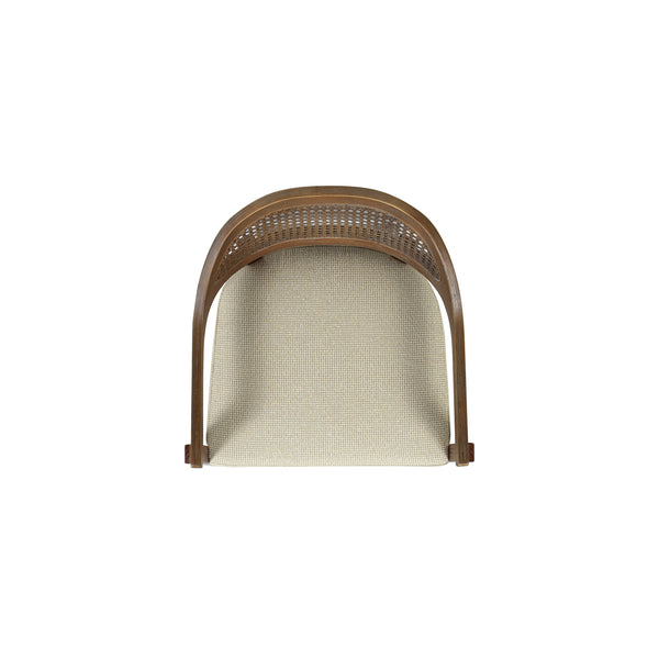 English Elm Jennifer Taylor Home - Americana Mid-Century Modern 30.5" Cane Back Bar Stool with Solid Oak Frame, Handmade Craftsmanship Beige B2719P296894