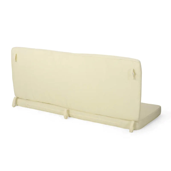 English Elm Christopher Knight Home® - Carolina Loveseat Cushion Set - Cream Outdoor Seat & Back Cushions, Weather-Resistant Comfort & Style N775P270133C