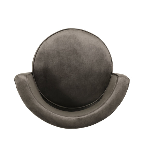 English Elm Christopher Knight Home® - SWIVEL Velvet Arm Chair Grey with Copper Base, Button-Tufted Diamond Stitch, Modern Glam Chic 67319.00GRY