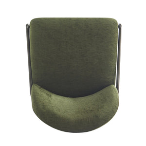 English Elm Christopher Knight Home® - Galen Upholstered Metal Barstool Set of 2 with Plush Stain-Resistant Fabric, Ergonomic Modern Design Green N775P290453N