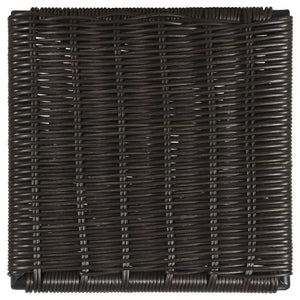 English Elm Mckinley Brown Faux Rattan Bar Stools Set of 2 – Metal Frame, Armless Design, Durable Textured Warm Finish Comfort B062P344943