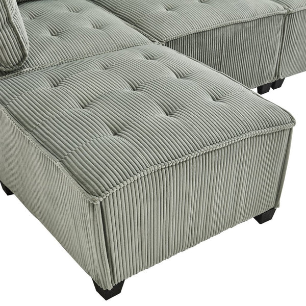 English Elm United Modular Sectional Sofa - U-Shaped Reversible Chaise Couch For Stylish Living & Comfort W1568S00152-GIGA