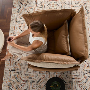 English Elm Modern Chenille Oversized Armchair - Cozy Accent Chair For Living Room, Bedroom, And Study Comfort W2997P236160